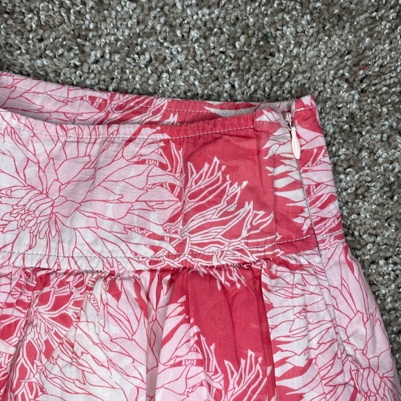 Gap pink floral ruffled flowy skirt - Picture 4 of 6